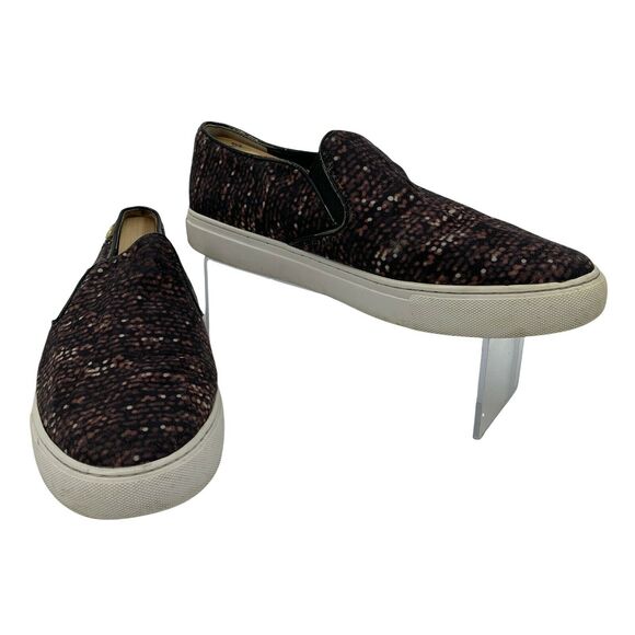 Tory Burch Flash Allover Sneakers Women Size 10 M Slip On Textile Leather Lining - Picture 1 of 12